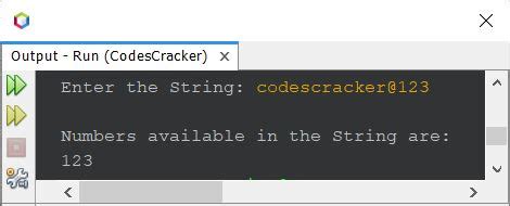 How to extract digits from a string in Java .